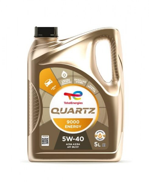 Синтетично моторно масло Total QUARTZ 9000 5W40 туба 5л.